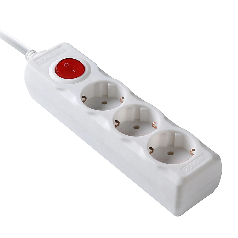 250V 5 Way Outlet Electric Power Strip Flexible Extension Socket Board Plug