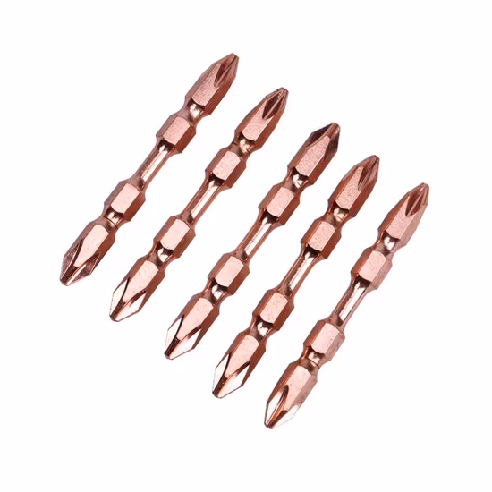 Tooljoy 50mm pH2 임팩트 드라이버 비트 pH 인서트 비트 양단 스크루드라이버 비트 세트