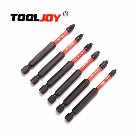 Tooljoy 공장 직접 공급 정밀 충격 비트 드라이버 비트 세트 자기
