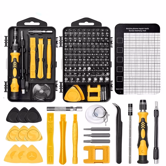 122 in 1 드라이버 세트 Cr-V 정밀 드라이버 분해 Multitool Phillips Slotted Torx 비트 수리 도구